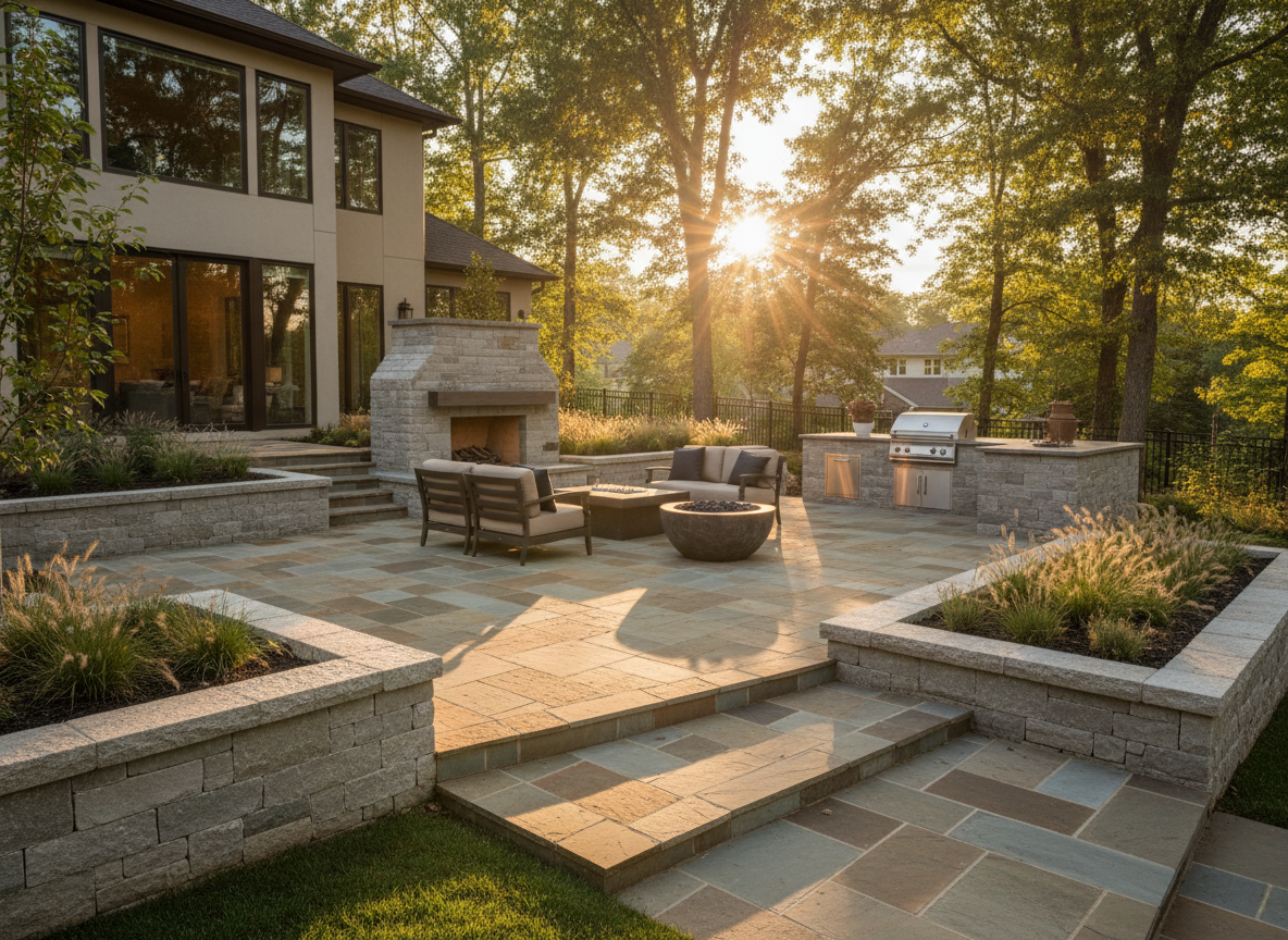 Custom Hardscape and Patio project